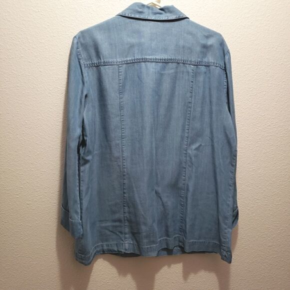 JM collection 2 piece pantset, blue - Picture 2 of 9